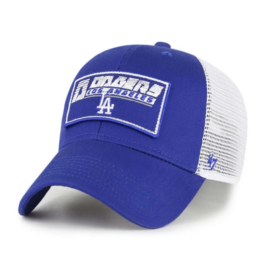 Los Angeles Dodgers Caps * | Youth Los Angeles Dodgers '47 Royal/White Levee Mvp Trucker Adjustable Hat