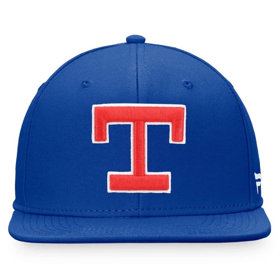 Texas Rangers Caps * | Men'S Texas Rangers Fanatics Branded Royal Cooperstown Collection Core Snapback Hat