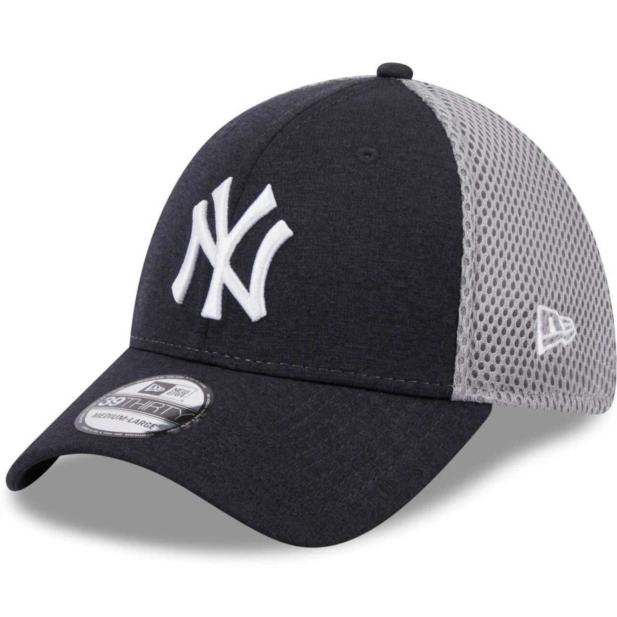 New York Yankees Caps * | Men'S New York Yankees New Era Navy Shadow Neo 39Thirty Flex Hat