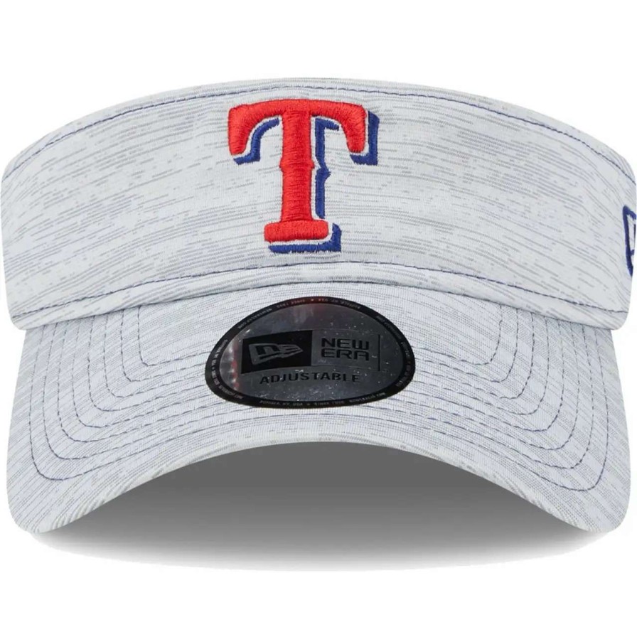 Texas Rangers Caps * | Men'S Texas Rangers New Era Gray Adjustable Visor