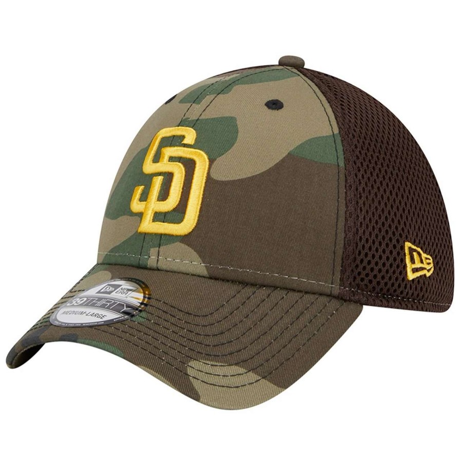 San Diego Padres Caps * | Men'S San Diego Padres New Era Camo Team Neo 39Thirty Flex Hat