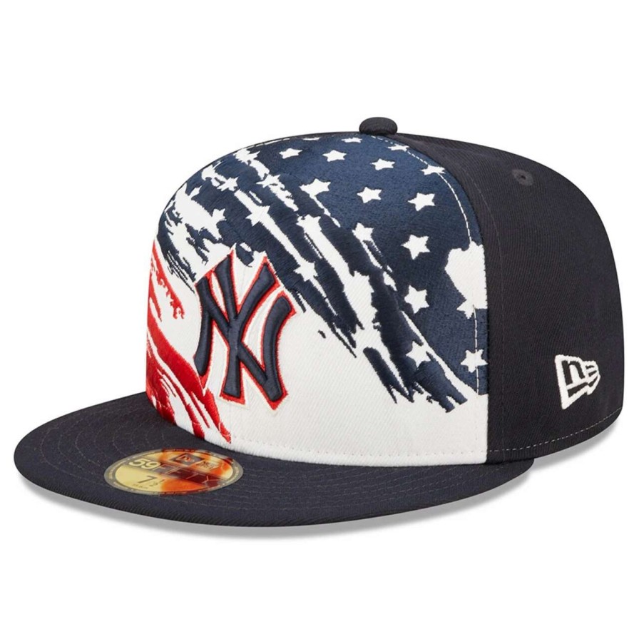 New York Yankees Caps * | Men'S New York Yankees New Era Navy 2022 4Th Of July On-Field 59Fifty Fitted Hat