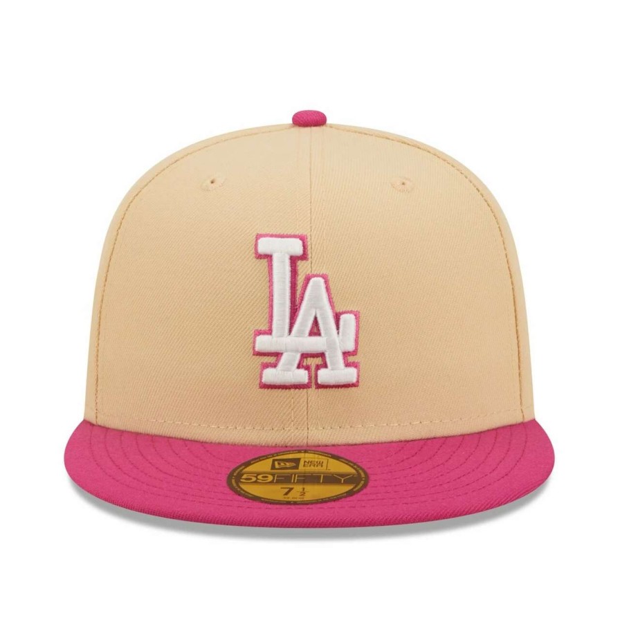 Los Angeles Dodgers Caps * | Men'S Los Angeles Dodgers New Era Orange/Pink 2020 World Series Mango Passion 59Fifty Fitted Hat