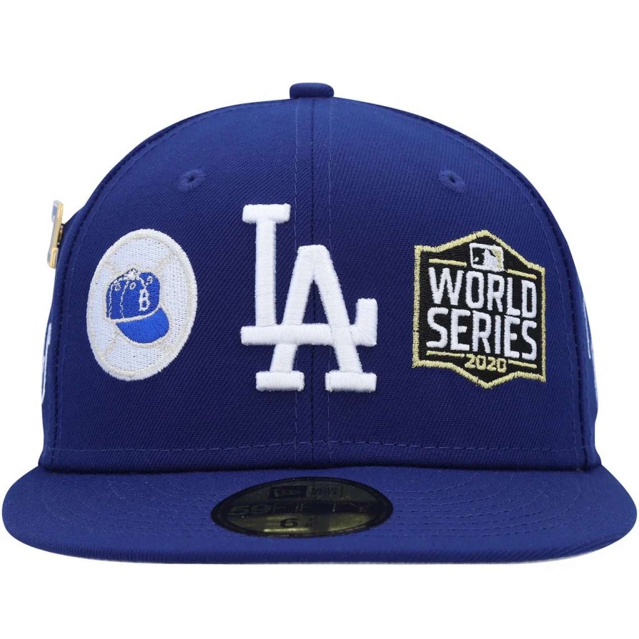 Los Angeles Dodgers Caps * | Men'S Los Angeles Dodgers New Era Royal Historic World Series Champions 59Fifty Fitted Hat