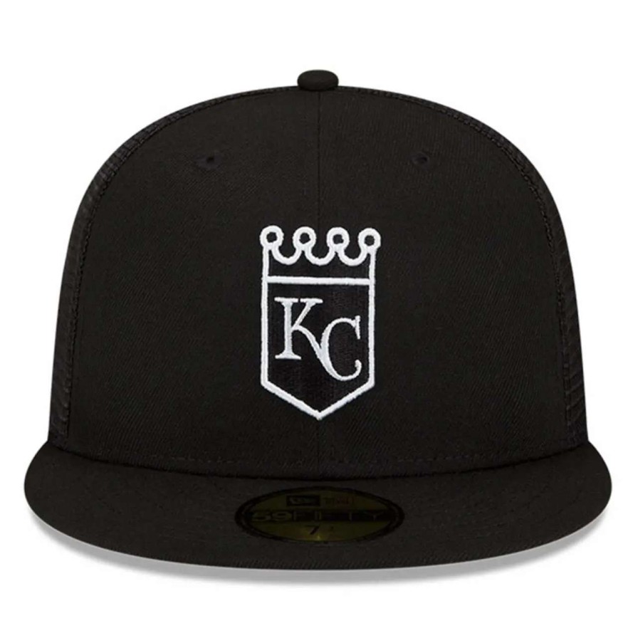 Kansas City Royals Caps * | Men'S Kansas City Royals New Era Black 2023 Batting Practice 59Fifty Fitted Hat