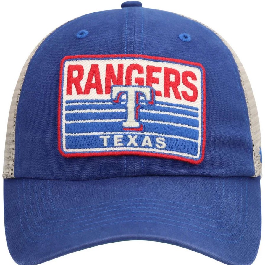 Texas Rangers Caps * | Men'S Texas Rangers '47 Royal Four Stroke Clean Up Trucker Snapback Hat