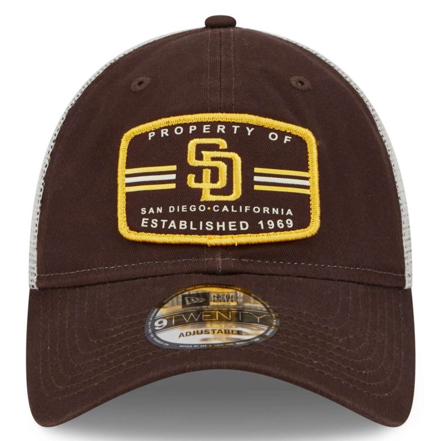 San Diego Padres Caps * | Men'S San Diego Padres New Era Brown Property Trucker 9Twenty Snapback Hat