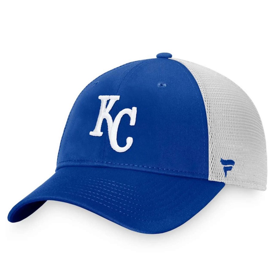 Kansas City Royals Caps * | Men'S Kansas City Royals Fanatics Branded Royal Cooperstown Collection Core Trucker Snapback Hat