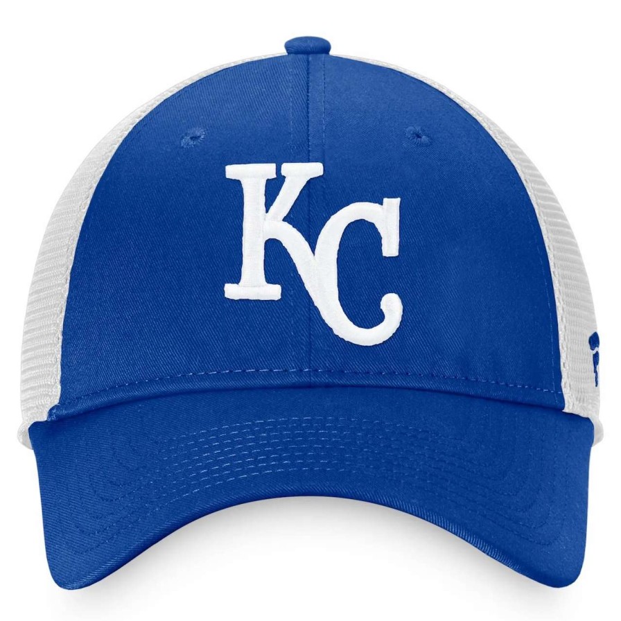 Kansas City Royals Caps * | Men'S Kansas City Royals Fanatics Branded Royal Cooperstown Collection Core Trucker Snapback Hat