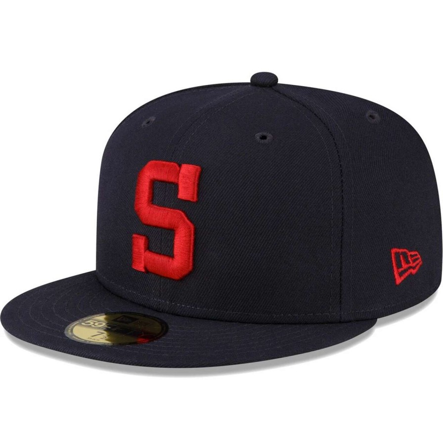 San Diego Padres Caps * | Men'S San Diego Padres New Era Navy 2023 Turn Back The Clock 59Fifty Fitted Hat