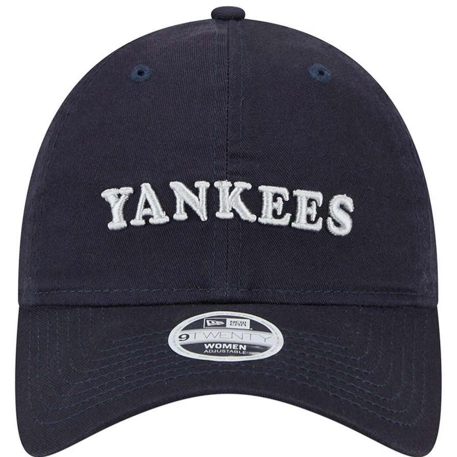 New York Yankees Caps * | Women'S New York Yankees New Era Navy Shoutout 9Twenty Adjustable Hat