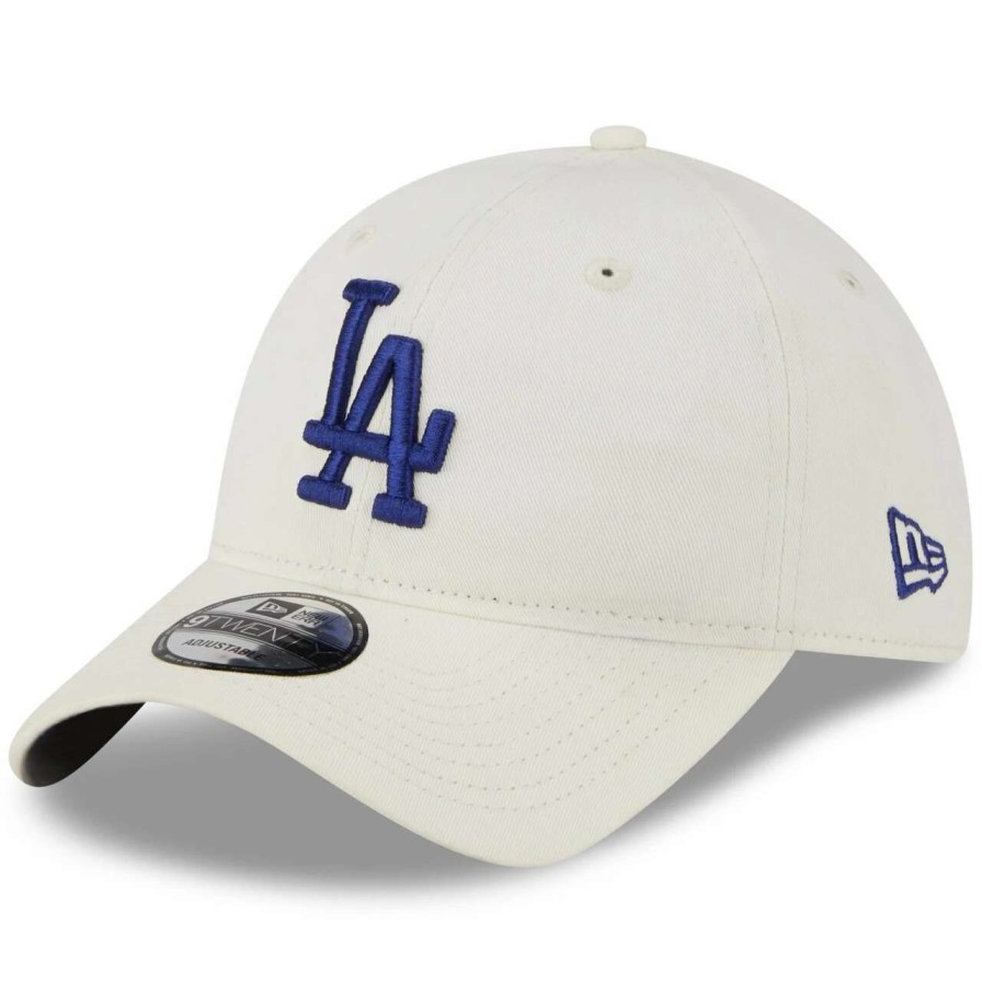 Los Angeles Dodgers Caps * | Men'S Los Angeles Dodgers New Era Cream Chrome Core Classic 9Twenty Adjustable Hat