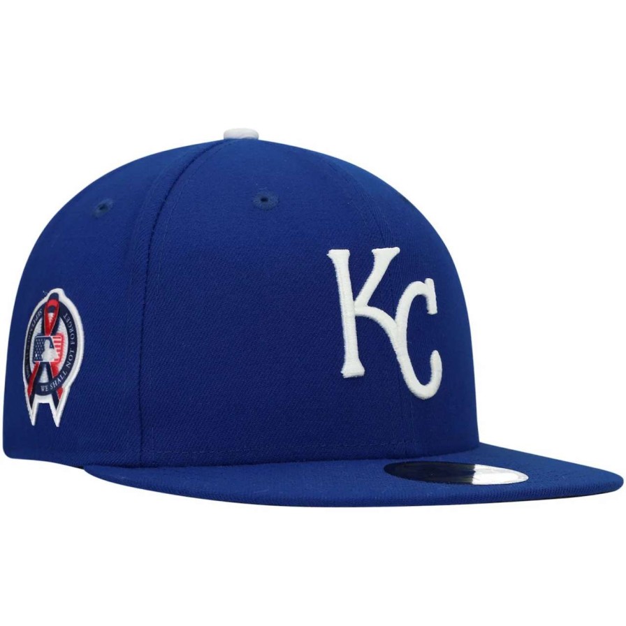 Kansas City Royals Caps * | Men'S Kansas City Royals New Era Royal 9/11 Memorial Side Patch 59Fifty Fitted Hat