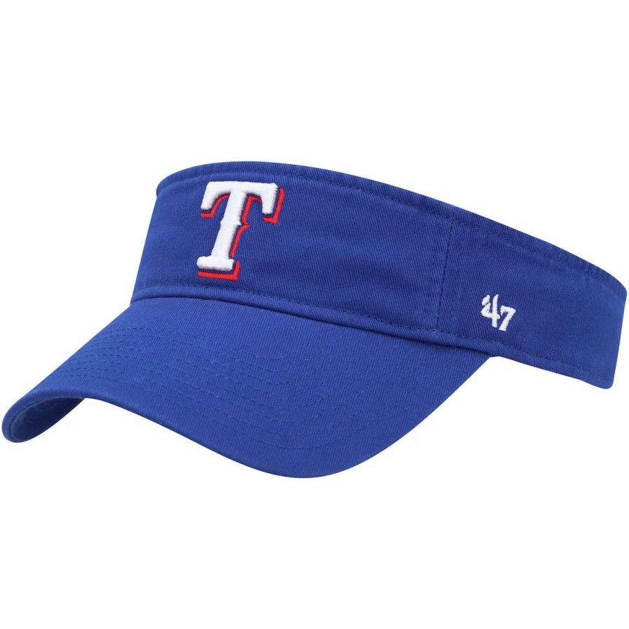 Texas Rangers Caps * | Men'S Texas Rangers '47 Royal Clean Up Adjustable Visor