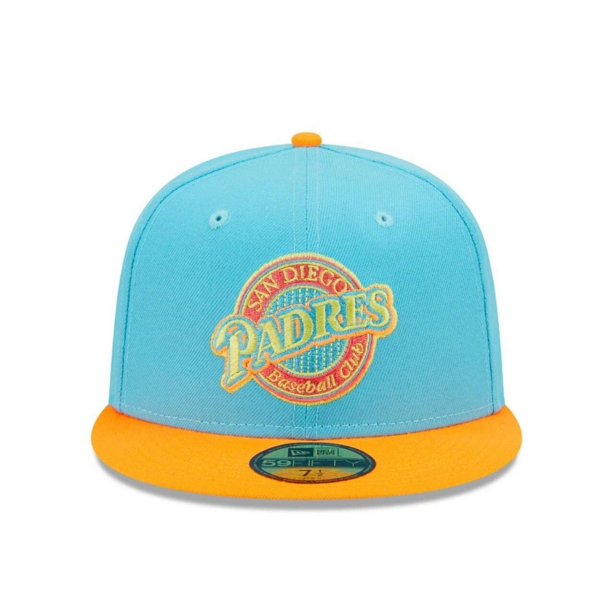 San Diego Padres Caps * | Men'S San Diego Padres New Era Blue/Orange Vice Highlighter 59Fifty Fitted Hat