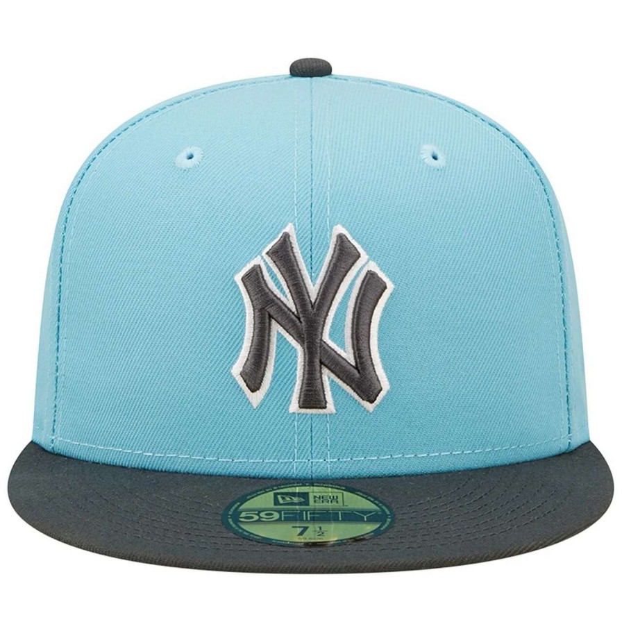 New York Yankees Caps * | Men'S New York Yankees New Era Light Blue/Charcoal Two-Tone Color Pack 59Fifty Fitted Hat