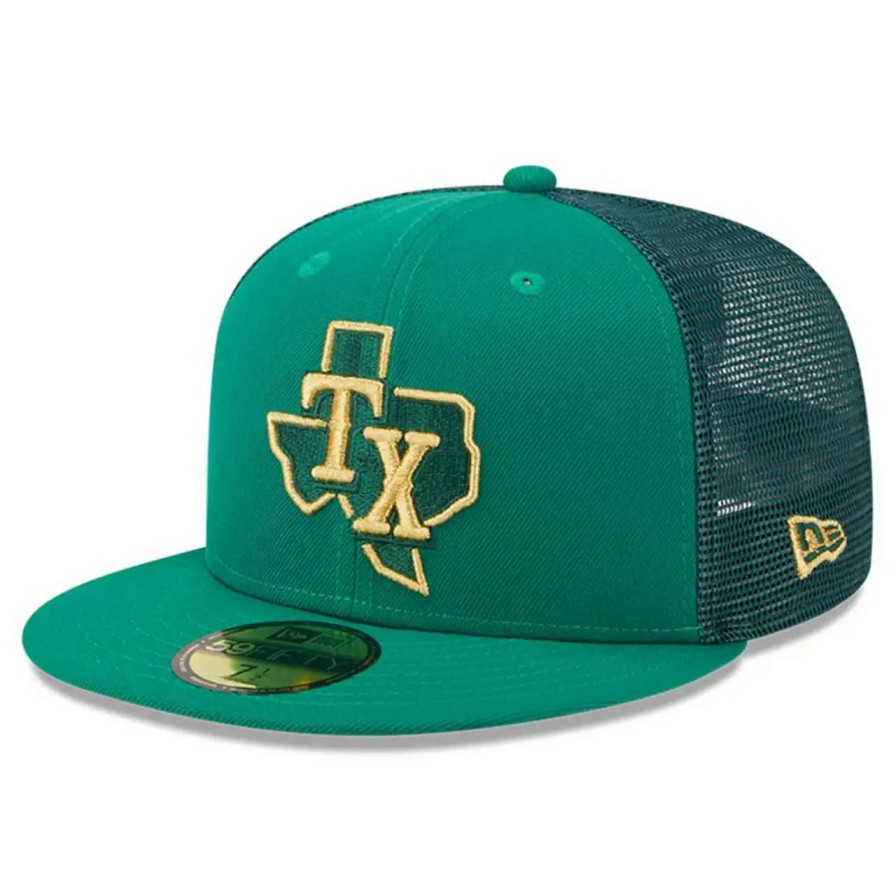 Texas Rangers Caps * | Men'S Texas Rangers New Era Kelly Green 2023 St. Patrick'S Day 59Fifty Fitted Hat