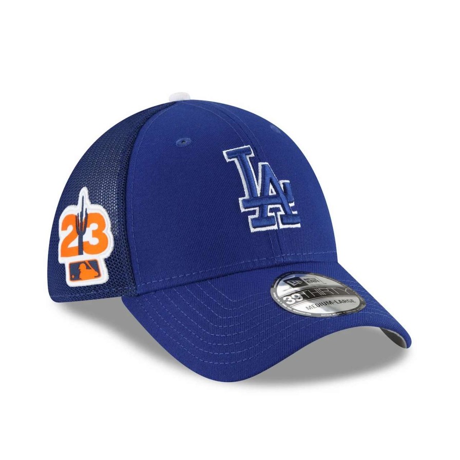 Los Angeles Dodgers Caps * | Men'S Los Angeles Dodgers New Era Royal 2023 Spring Training 39Thirty Flex Hat