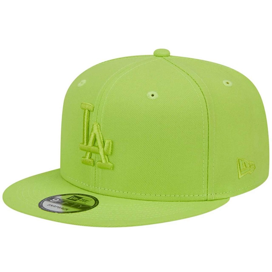 Los Angeles Dodgers Caps * | Men'S Los Angeles Dodgers New Era Neon Green Spring Color Basic 9Fifty Snapback Hat