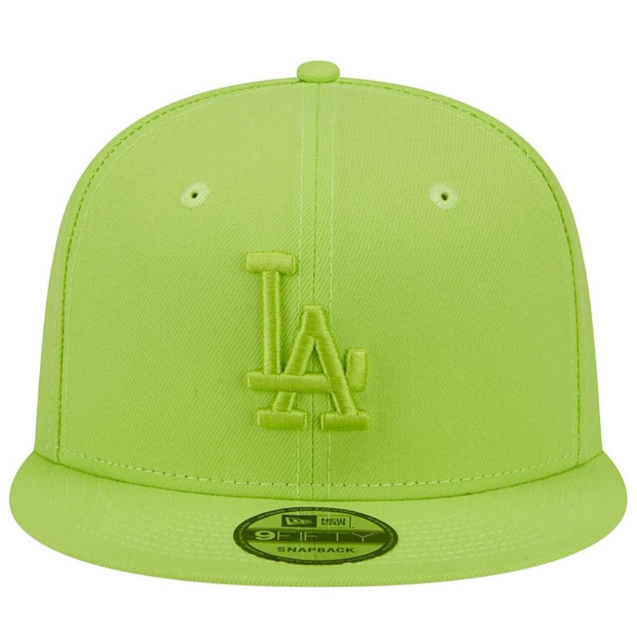 Los Angeles Dodgers Caps * | Men'S Los Angeles Dodgers New Era Neon Green Spring Color Basic 9Fifty Snapback Hat