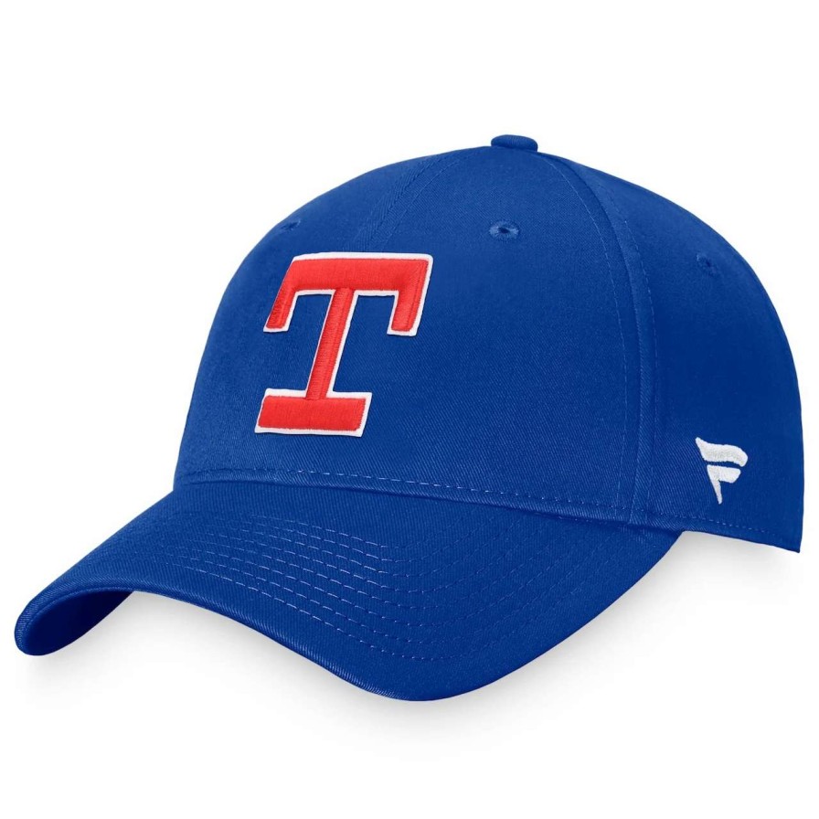 Texas Rangers Caps * | Men'S Texas Rangers Fanatics Branded Royal Cooperstown Collection Core Adjustable Hat