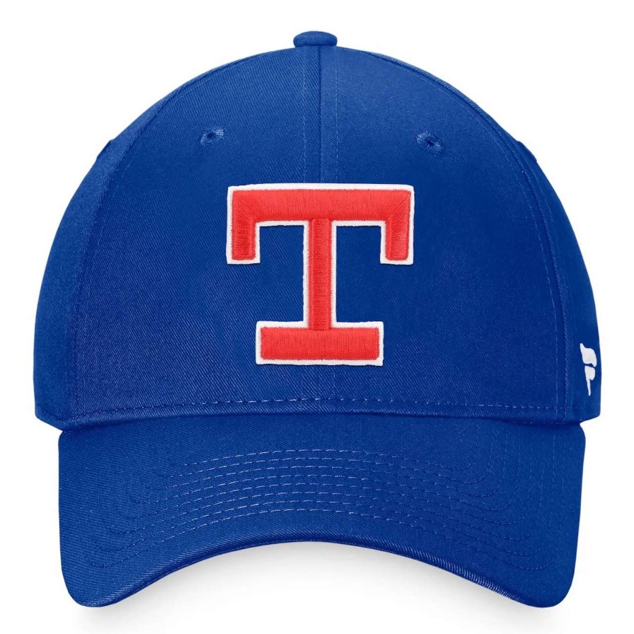 Texas Rangers Caps * | Men'S Texas Rangers Fanatics Branded Royal Cooperstown Collection Core Adjustable Hat