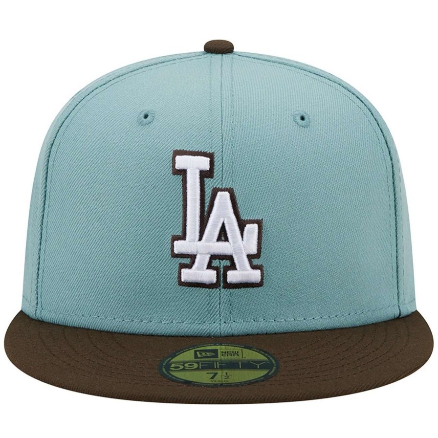 Los Angeles Dodgers Caps * | Men'S Los Angeles Dodgers New Era Light Blue/Brown 1988 World Series Beach Kiss 59Fifty Fitted Hat