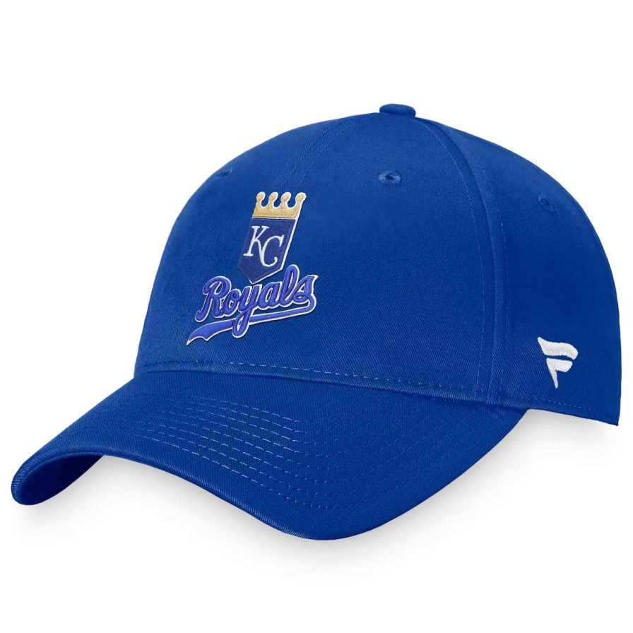 Kansas City Royals Caps * | Men'S Kansas City Royals Fanatics Branded Royal Cooperstown Collection Core Adjustable Hat