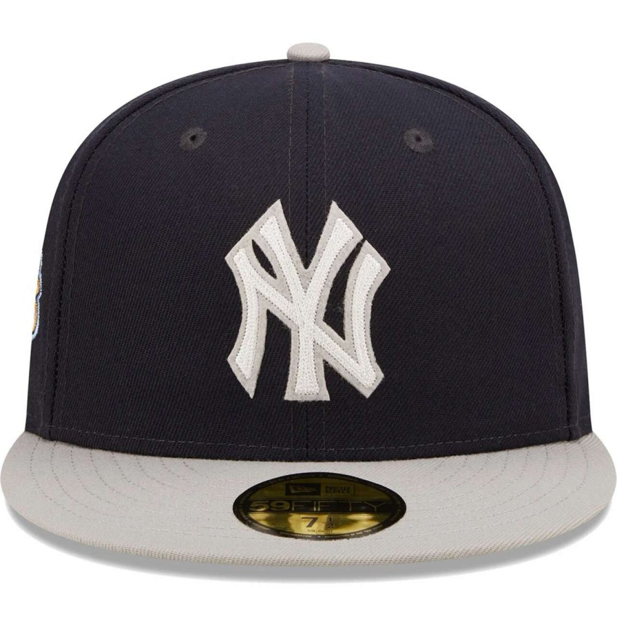 New York Yankees Caps * | Men'S New York Yankees New Era Navy/Gray 2009 World Series Champions Letterman 59Fifty Fitted Hat