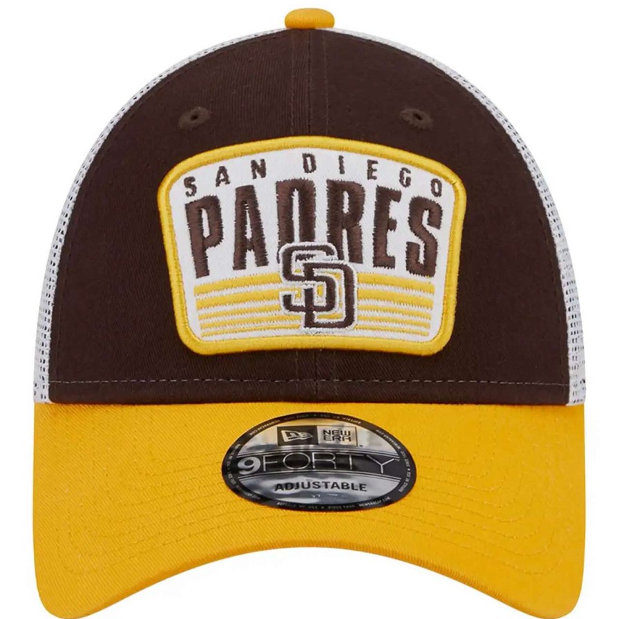 San Diego Padres Caps * | Men'S San Diego Padres New Era Brown Two-Tone Patch 9Forty Snapback Hat