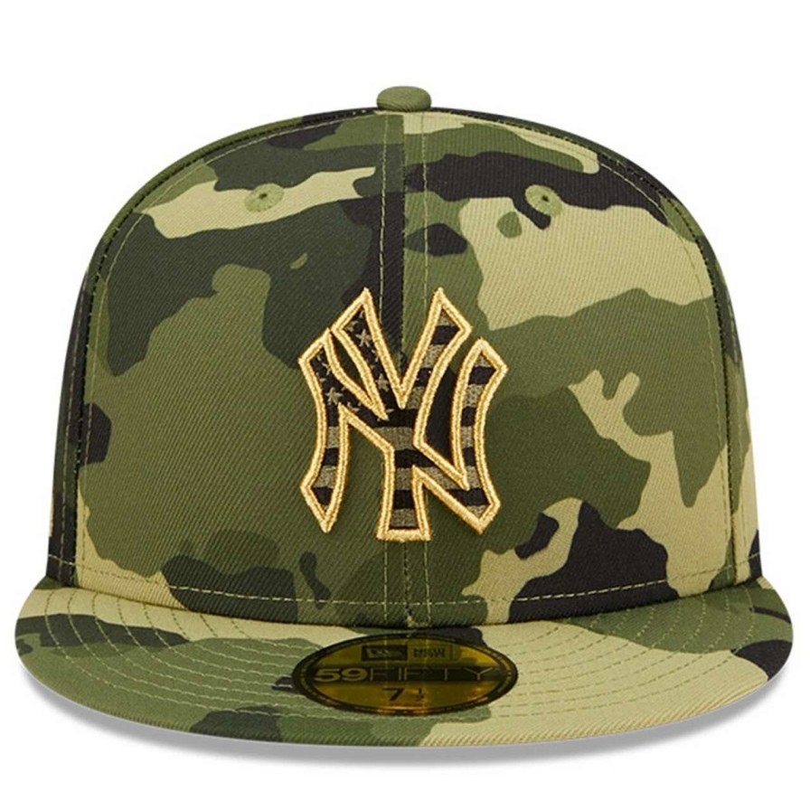 New York Yankees Caps * | Men'S New York Yankees New Era Camo 2022 Armed Forces Day On-Field 59Fifty Fitted Hat