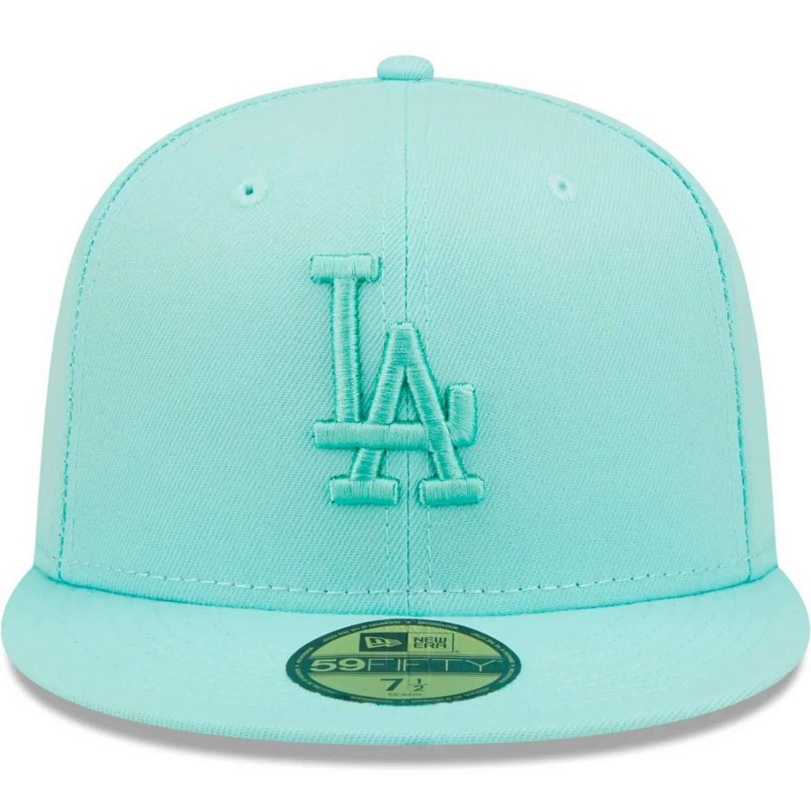 Los Angeles Dodgers Caps * | Men'S Los Angeles Dodgers New Era Turquoise Icon Color Pack 59Fifty Fitted Hat