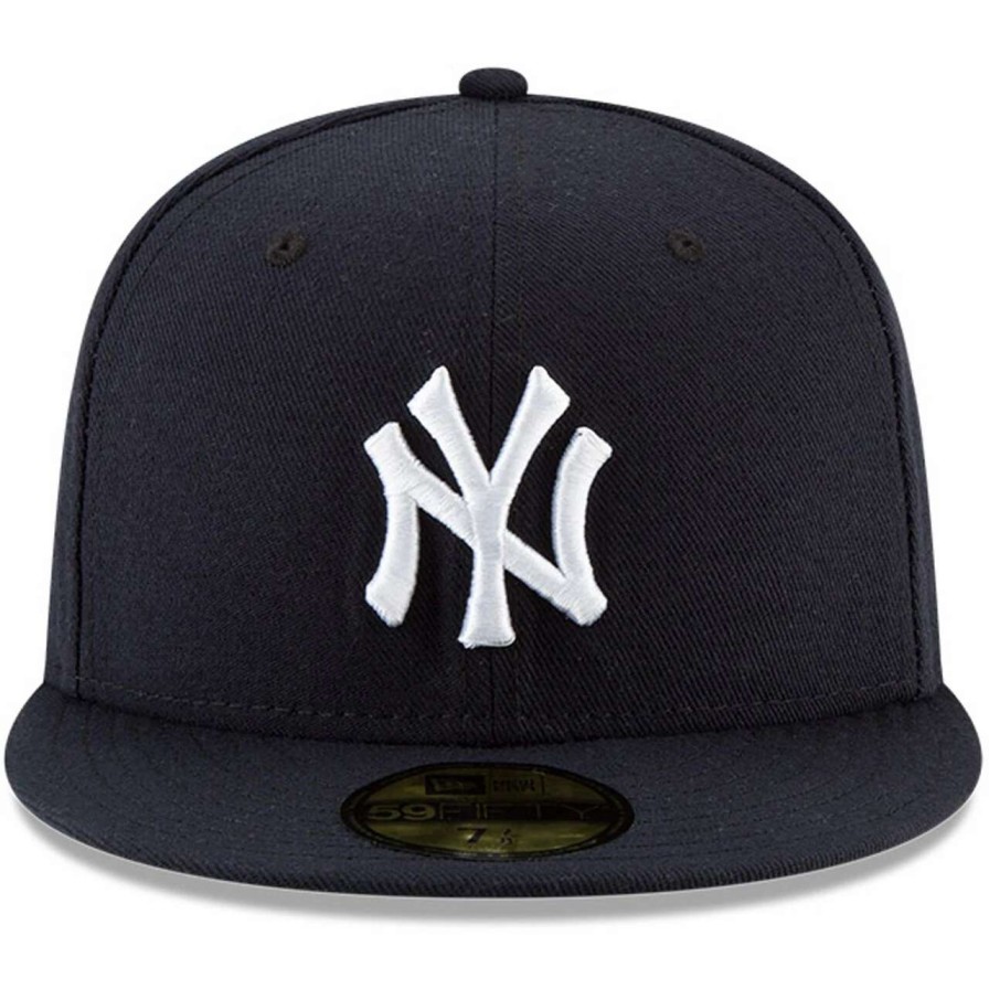 New York Yankees Caps * | Men'S New York Yankees Derek Jeter New Era Navy 5X World Series Champion Side Patch 59Fifty Fitted Hat