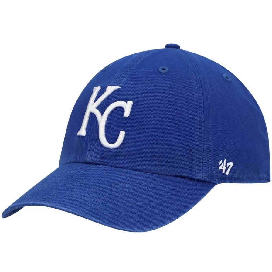 Kansas City Royals Caps * | Men'S Kansas City Royals '47 Royal Game Clean Up Adjustable Hat