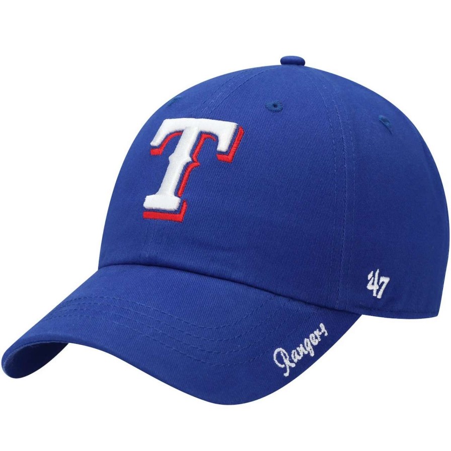 Texas Rangers Caps * | Women'S Texas Rangers '47 Royal Team Miata Clean Up Adjustable Hat