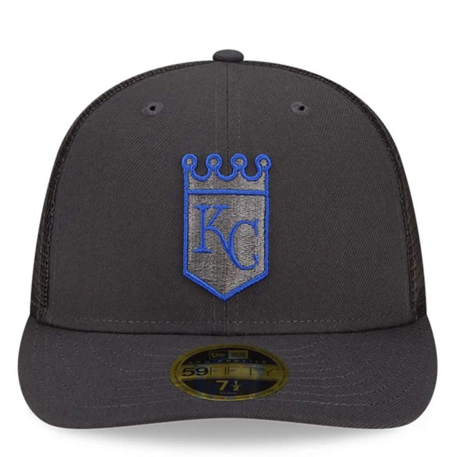 Kansas City Royals Caps * | Men'S Kansas City Royals New Era Graphite 2022 Batting Practice Low Profile 59Fifty Fitted Hat