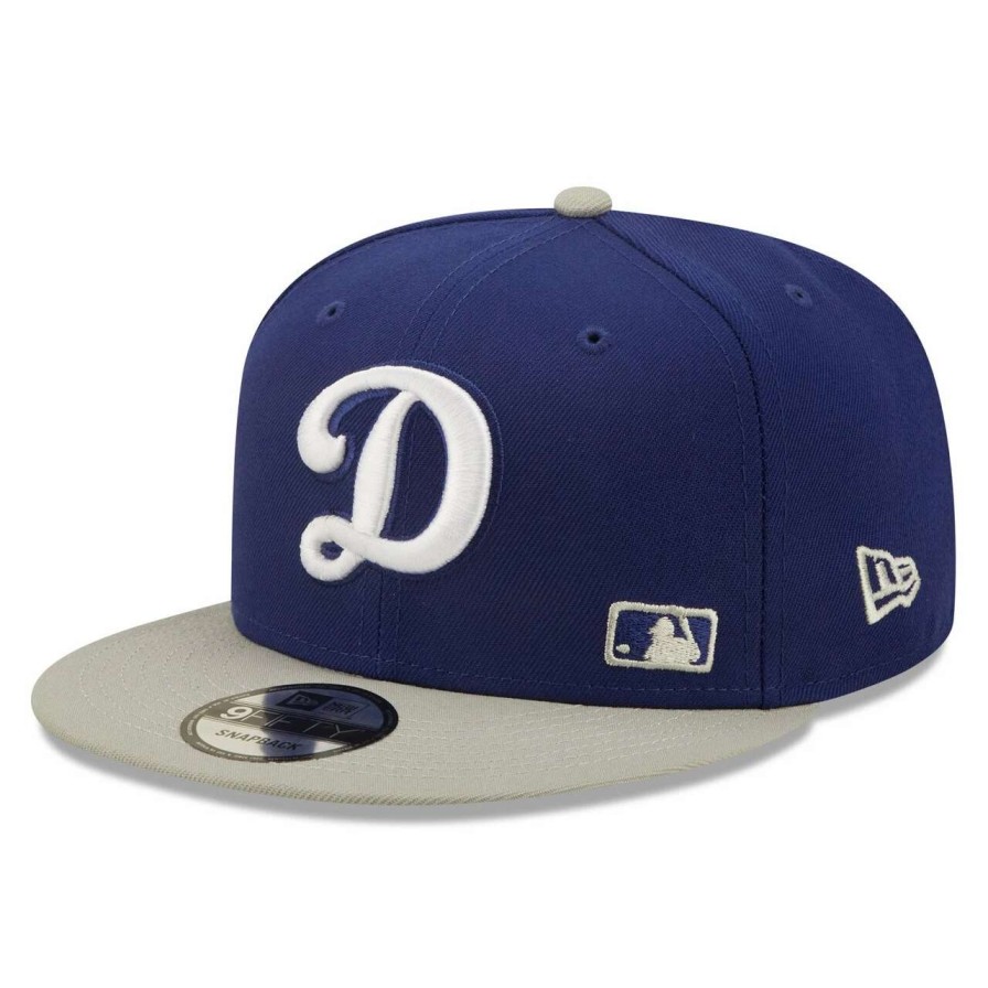 Los Angeles Dodgers Caps * | Men'S Los Angeles Dodgers New Era Royal/Gray Flawless 9Fifty Snapback Hat