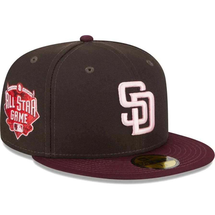 San Diego Padres Caps * | Men'S San Diego Padres New Era Brown/Maroon Chocolate Strawberry 59Fifty Fitted Hat