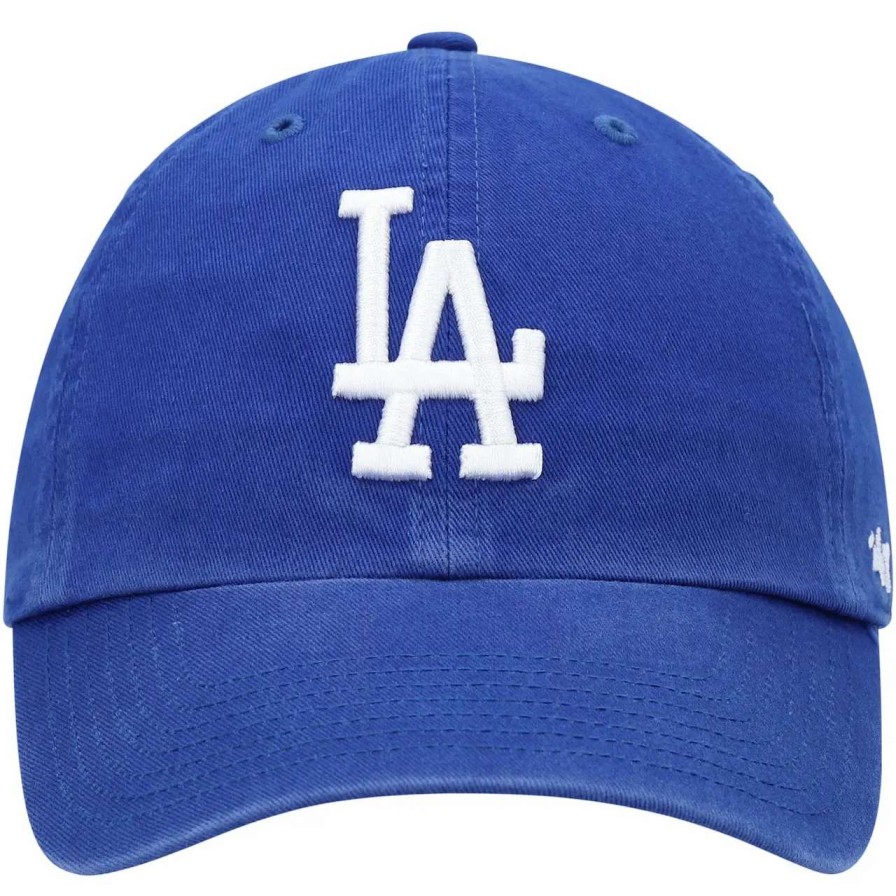 Los Angeles Dodgers Caps * | Youth Los Angeles Dodgers '47 Royal Team Logo Clean Up Adjustable Hat