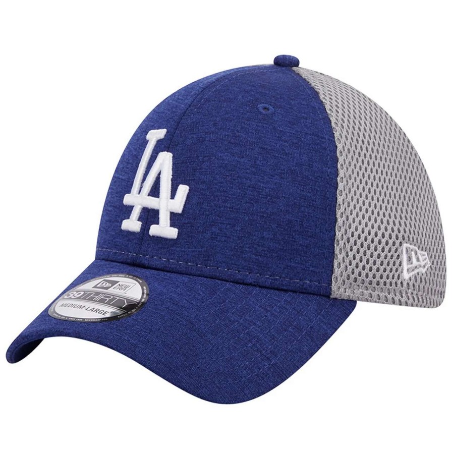 Los Angeles Dodgers Caps * | Men'S Los Angeles Dodgers New Era Royal Shadow Neo 39Thirty Flex Hat