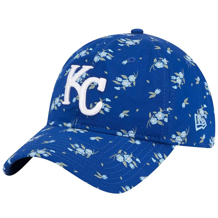 Kansas City Royals Caps * | Women'S Kansas City Royals New Era Royal Bloom 9Twenty Adjustable Hat