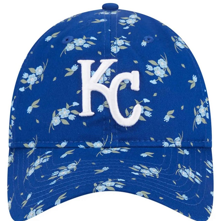 Kansas City Royals Caps * | Women'S Kansas City Royals New Era Royal Bloom 9Twenty Adjustable Hat