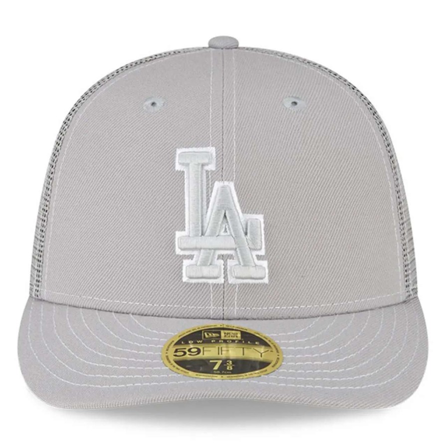 Los Angeles Dodgers Caps * | Men'S Los Angeles Dodgers New Era Gray 2023 On-Field Batting Practice Low Profile 59Fifty Fitted Hat