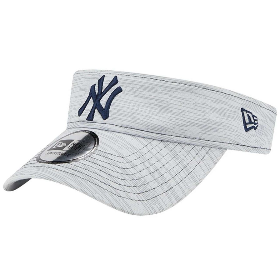 New York Yankees Caps * | Men'S New York Yankees New Era Gray Adjustable Visor