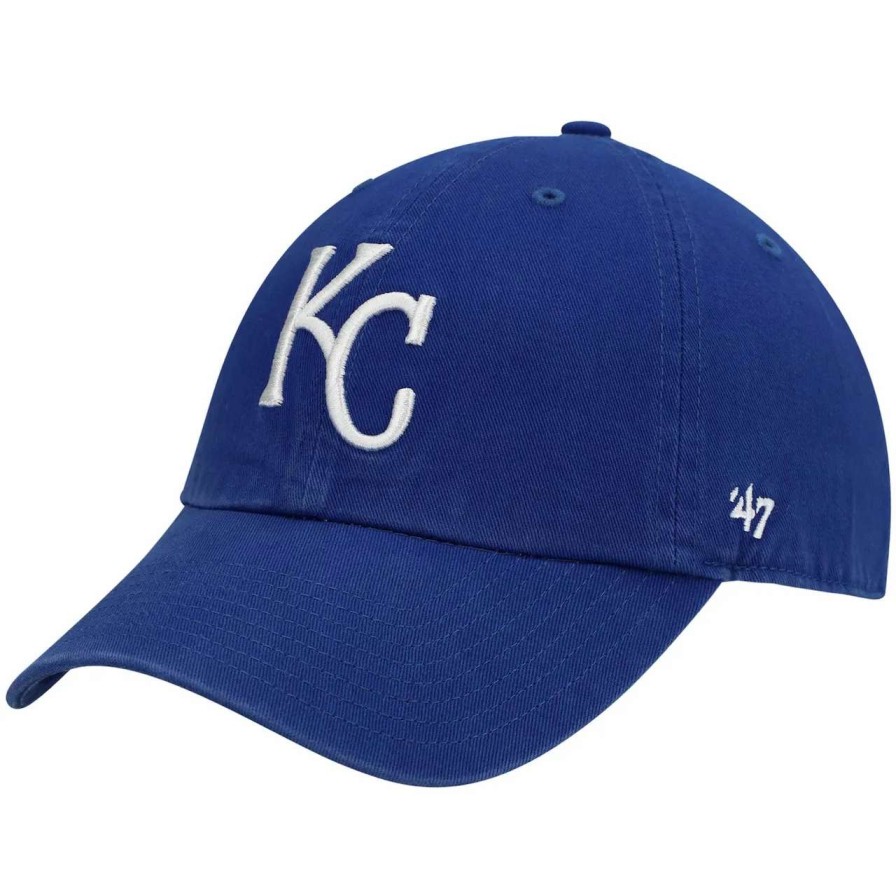 Kansas City Royals Caps * | Men'S Kansas City Royals '47 Royal Heritage Clean Up Adjustable Hat