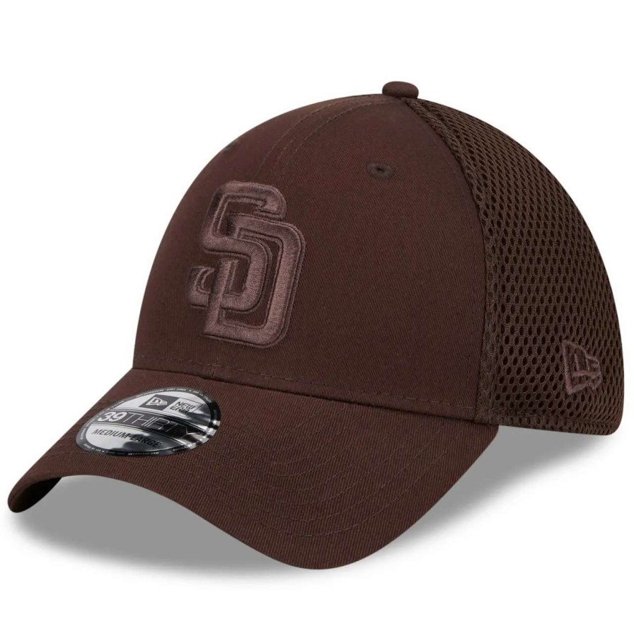 San Diego Padres Caps * | Men'S San Diego Padres New Era Brown Tonal Team Neo 39Thirty Flex Hat