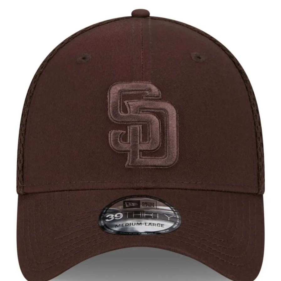 San Diego Padres Caps * | Men'S San Diego Padres New Era Brown Tonal Team Neo 39Thirty Flex Hat