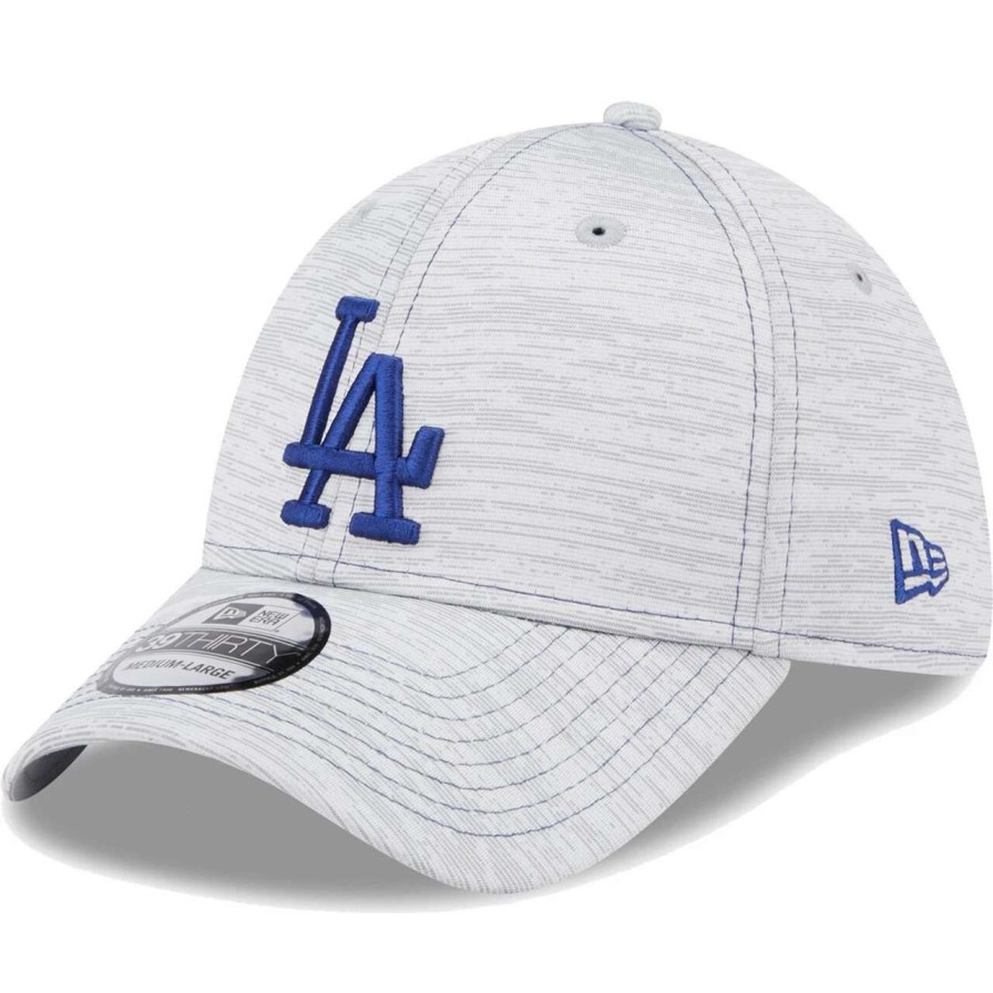 Los Angeles Dodgers Caps * | Men'S Los Angeles Dodgers New Era Gray Speed 39Thirty Flex Hat