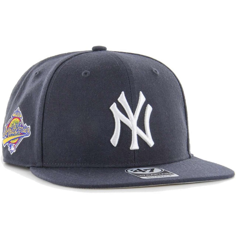 New York Yankees Caps * | Men'S New York Yankees '47 Navy 1996 World Series Sure Shot Captain Snapback Hat