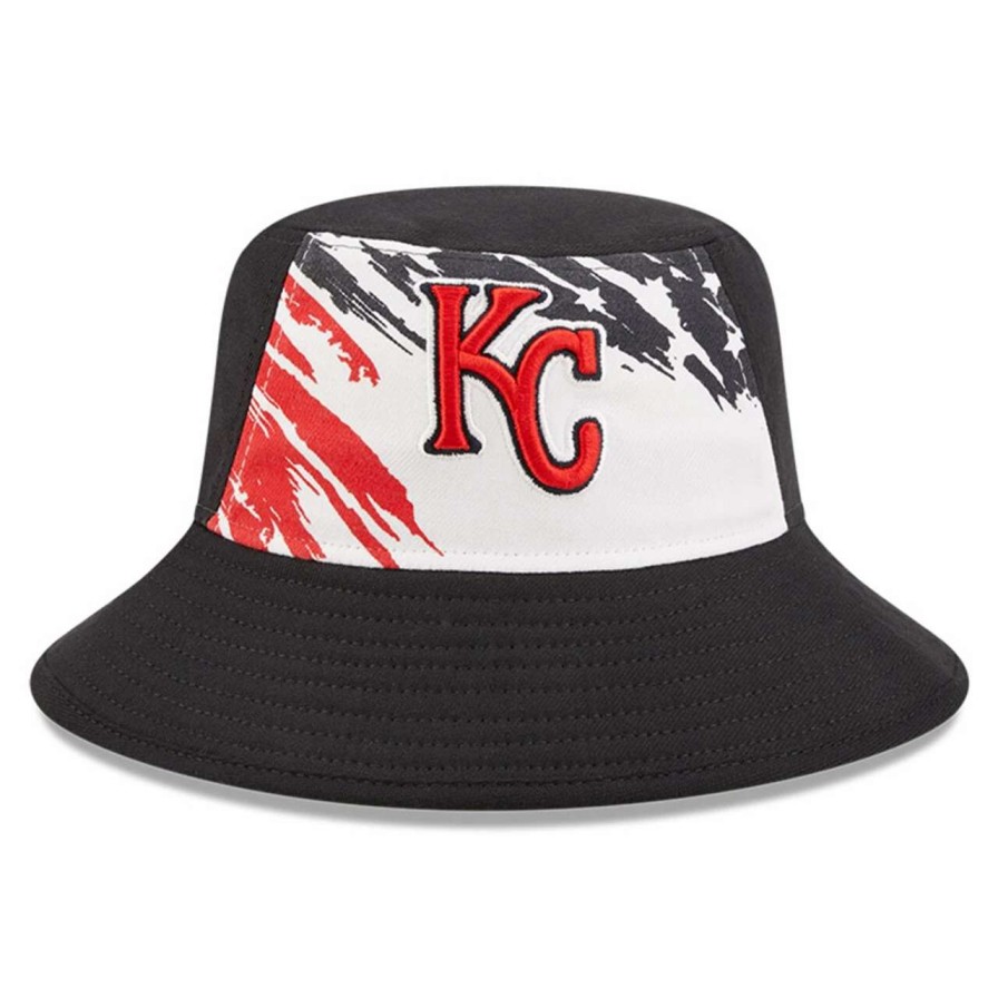 Kansas City Royals Caps * | Men'S Kansas City Royals New Era Navy 2022 4Th Of July Bucket Hat